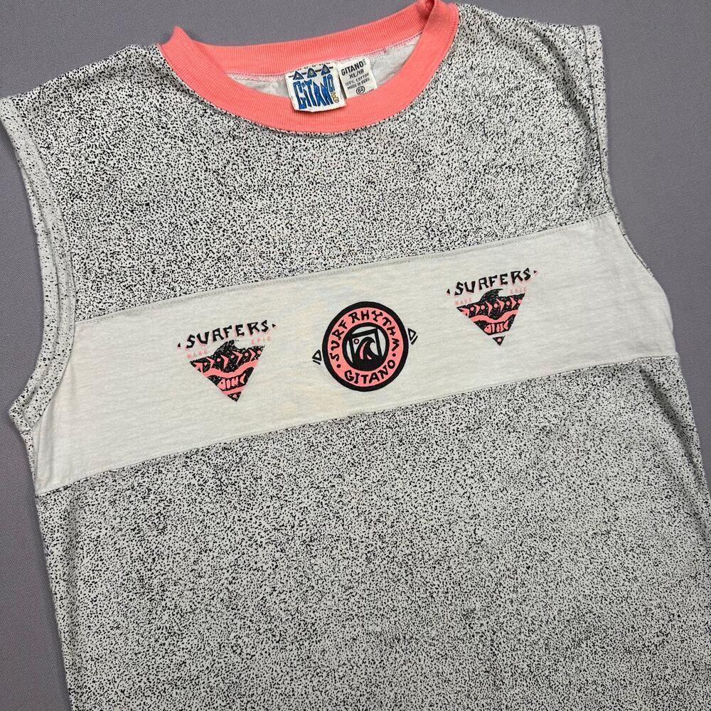 Vintage 1980’s Gitano Sleeveless Surfer Tee Youth XL